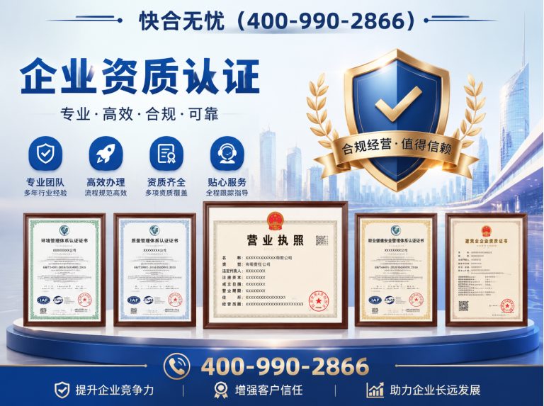 山东企业资质认证展示图